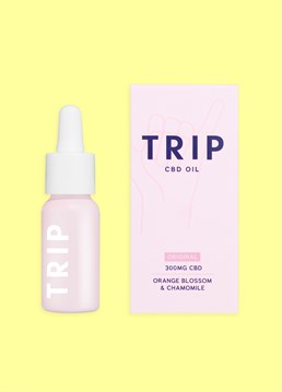 <ul>    <li>Get ready to take a TRIP...</li>    <li>Best-tasting CBD oil in the UK</li>    <li>Infused with orange blossom &amp; chamomile extracts</li>    <li>Vegan &amp; gluten-free</li>    <li>Palm oil free</li>    <li>Guaranteed chill vibes!</li></ul><p>TRIP CBD Oil is the secret sauce to unlocking your inner Zen master. Packed with the finest quality CBD, this liquid elixir is like a Zen garden for your senses, delivering a burst of calm that'll make you feel as chill as a cucumber in a snowstorm. It's basically relaxation in a bottle!<br /><br />TRIP Orange Blossom CBD Oil is a unique blend of premium CBD, MCT oil and natural adaptogens to help you find your balance - infused with chamomile for its soothing and calming benefits. A great addition to your morning and night-time rituals, simply place a few drops of CBD oil under your tongue and hold for a minute before swallowing - happy days!</p><p>Whether you're chasing the ultimate chill-out session, looking for a natural way to unwind after a long day, or simply want to add a little extra Zen to your life, TRIP Orange Blossom CBD Oil is your golden ticket to bliss. Get ready to amplify your relaxation game and experience a whole new level of tranquility. It's time to take a TRIP!&nbsp;</p><p><strong>Each 15ml bottle includes 300mg CBD. Not suitable for children or pregnant women. Zero THC.</strong></p>